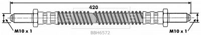 BORG & BECK Тормозной шланг BBH6572